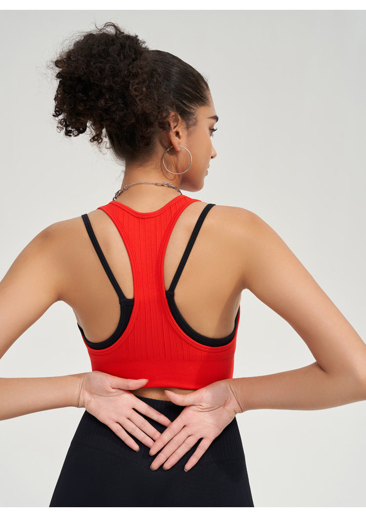 Two colour sports bra