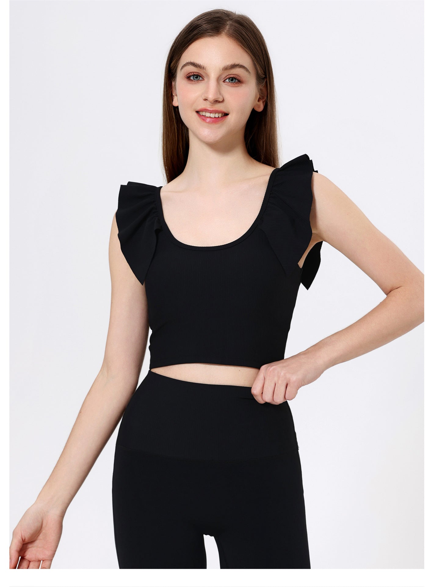 Ruffle sleeve top