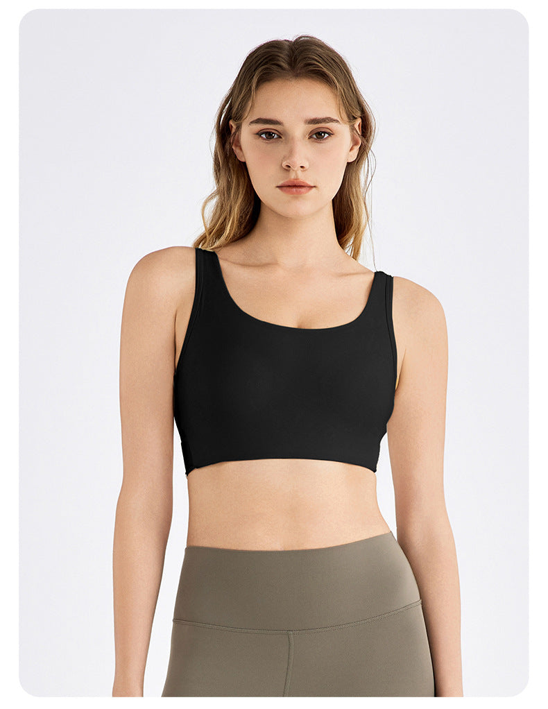 Cross back sports bra