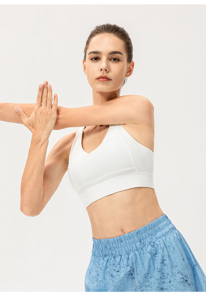 Cross back sports bra