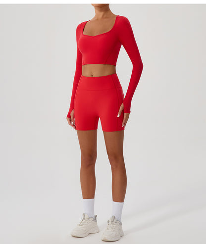 Full sleeve cropped top
