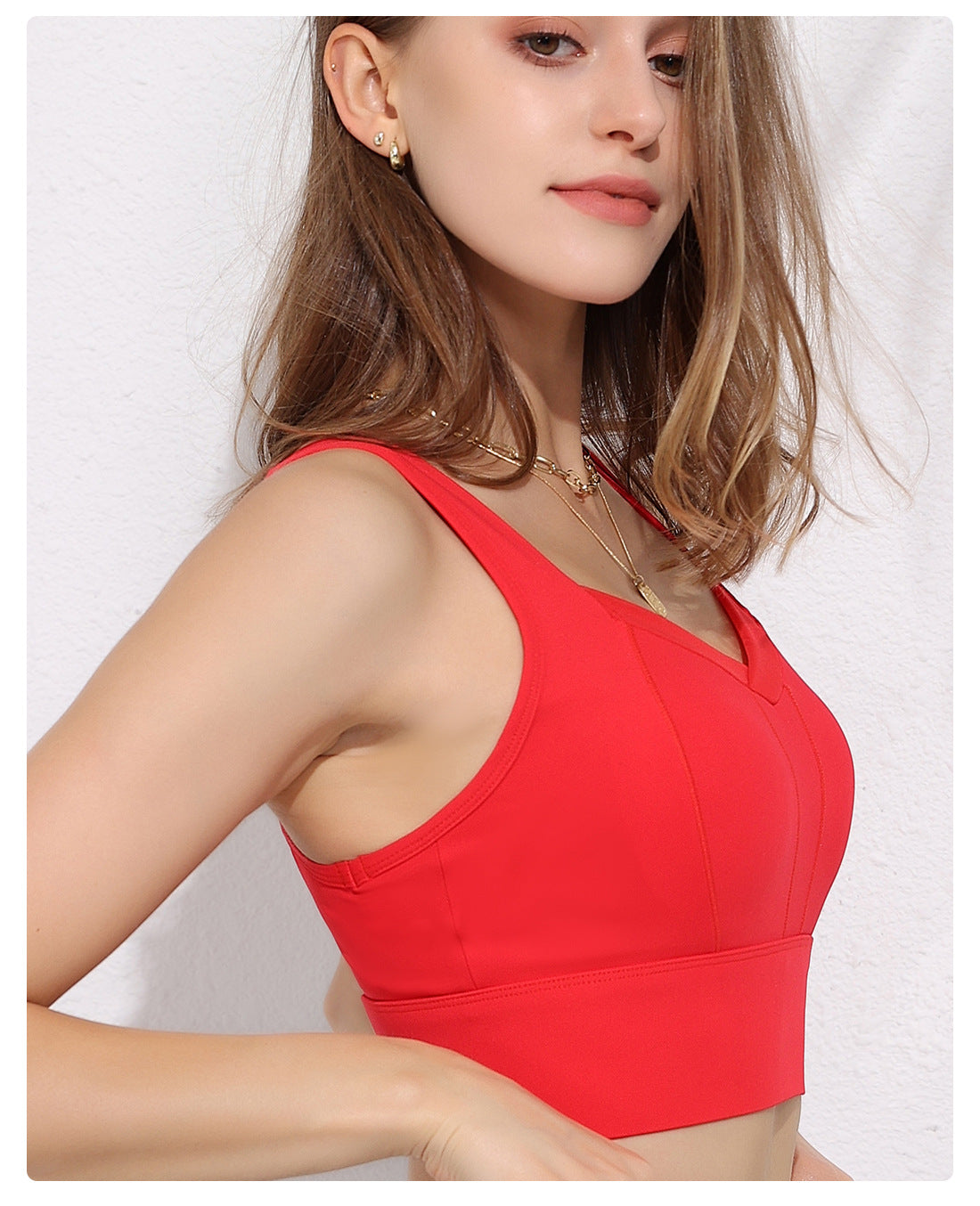 Cut out back sports bra