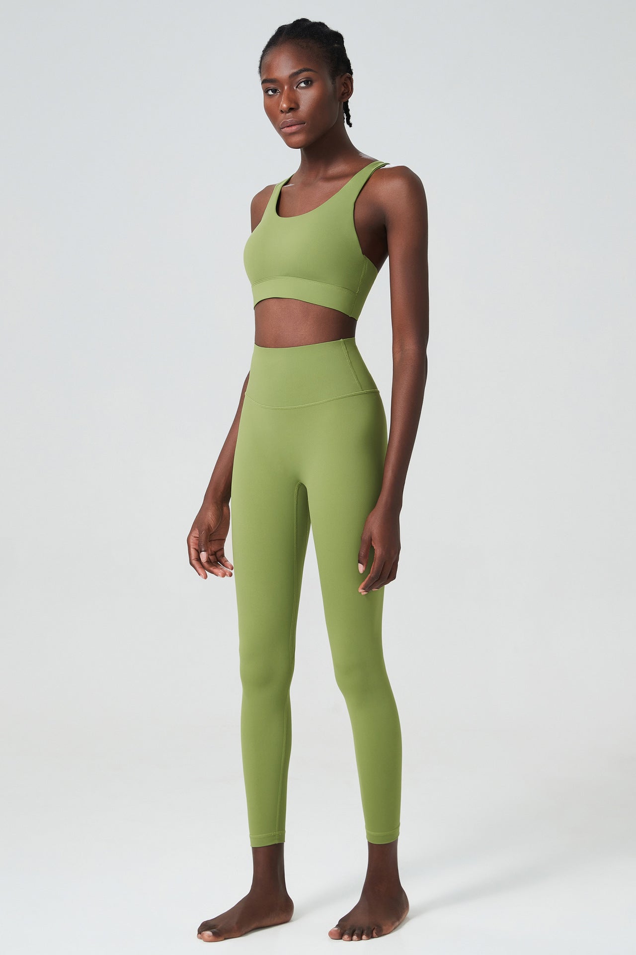 Cross back bra & leggings set