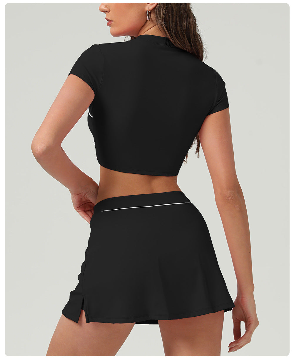 V waist Tennis skirt with pocket