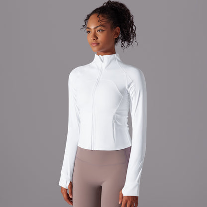 Zip front full sleeve top