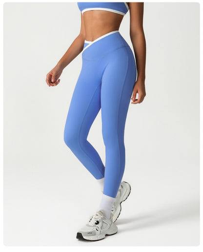 Cross waist leggings