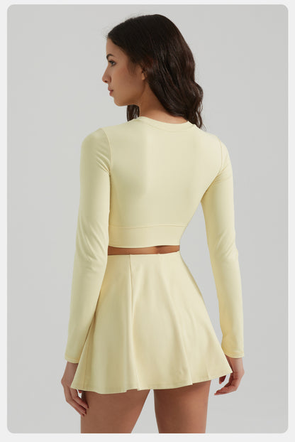 Full sleeve cropped top