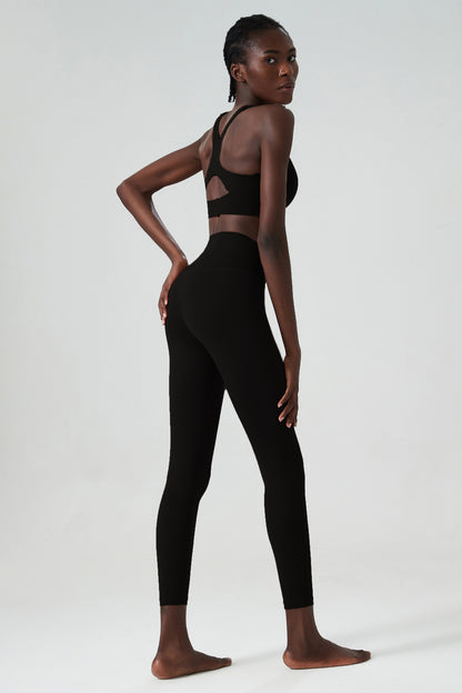 Cross back bra & leggings set