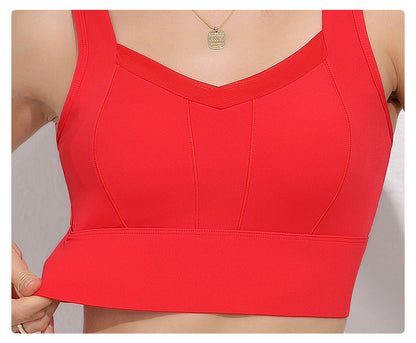 Cut out back sports bra