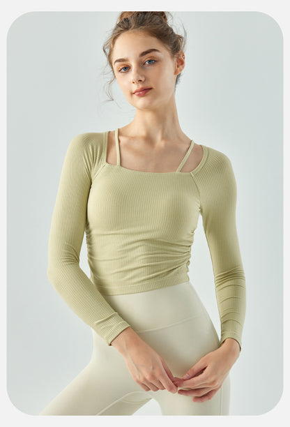 Full sleeve rib top