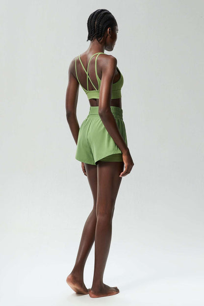 Two piece bra & shorts set