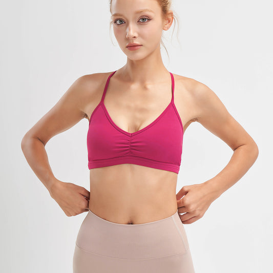 Spaghetti Strap Back sports bra