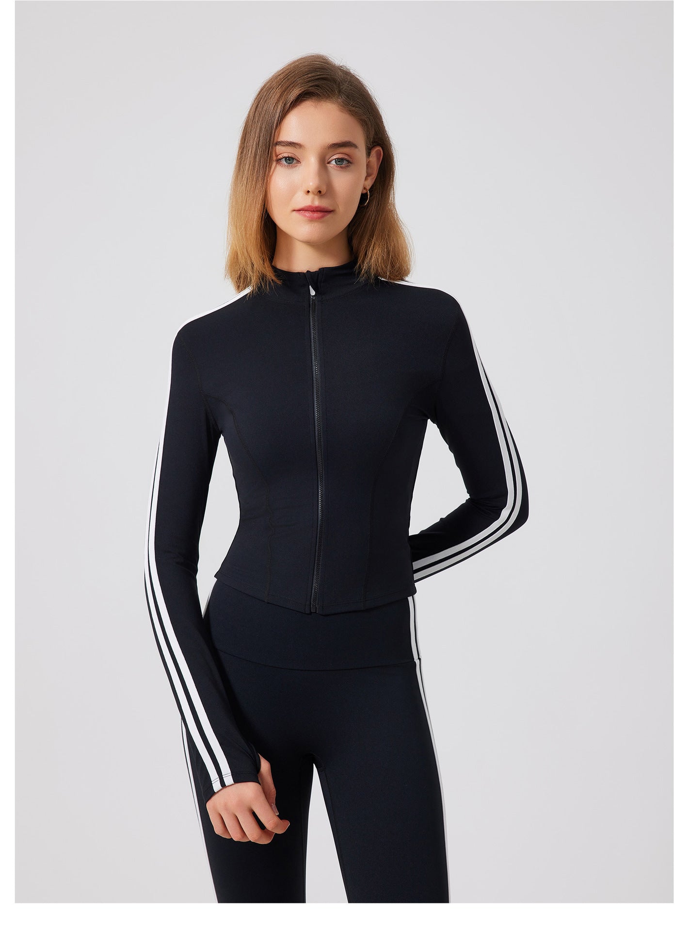 Striped sports jacket