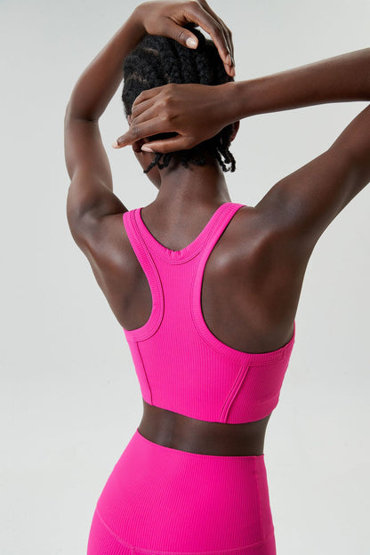 Ribbed sports bra