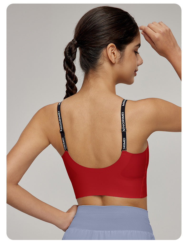 Jacquard strap bra