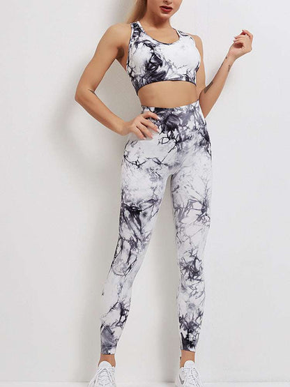 Tie Dye Mix & Match Bra & leggings set