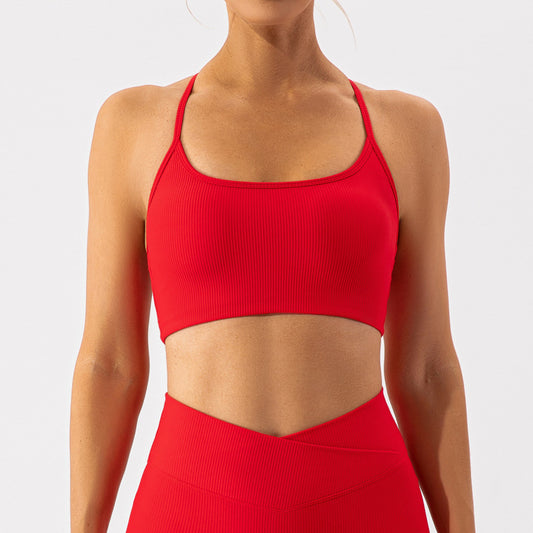 T back high support sports bra