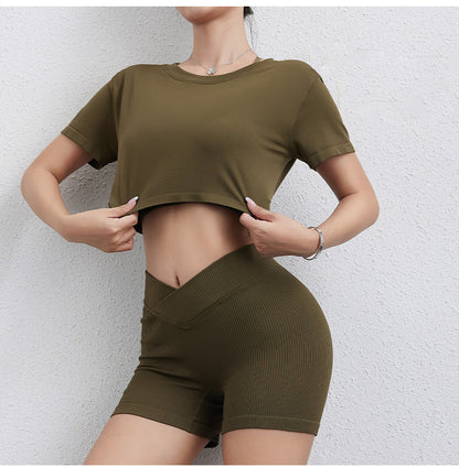 Loose fitting cropped top