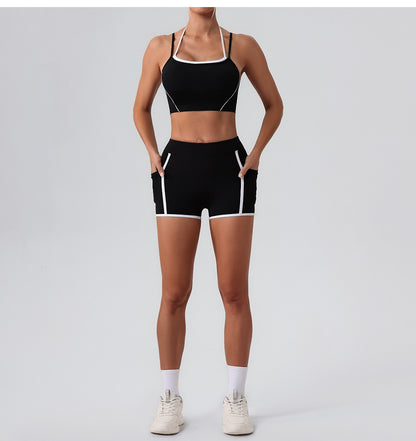 Contrast trim shorts