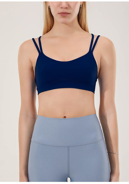 Double strap sports bra