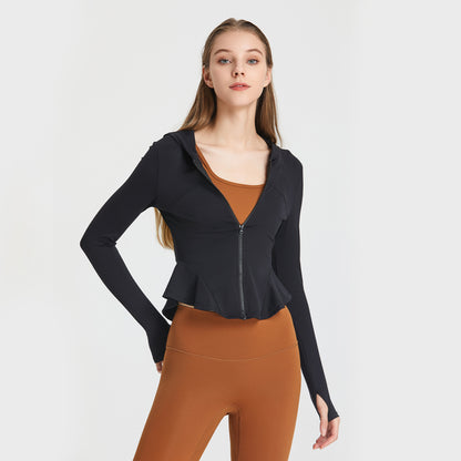 Soft zip front hoodie