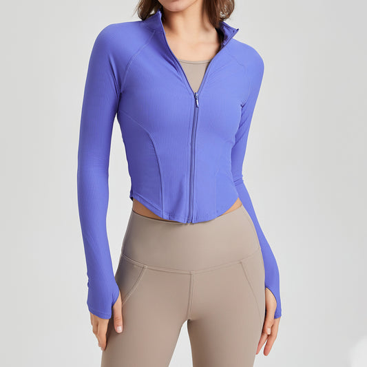 Cropped full sleeve jacket