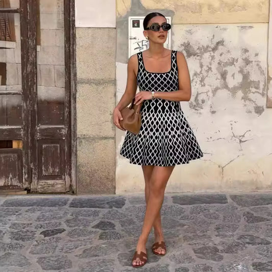 Knitted short dress