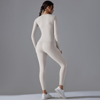 Brushed top and legging set