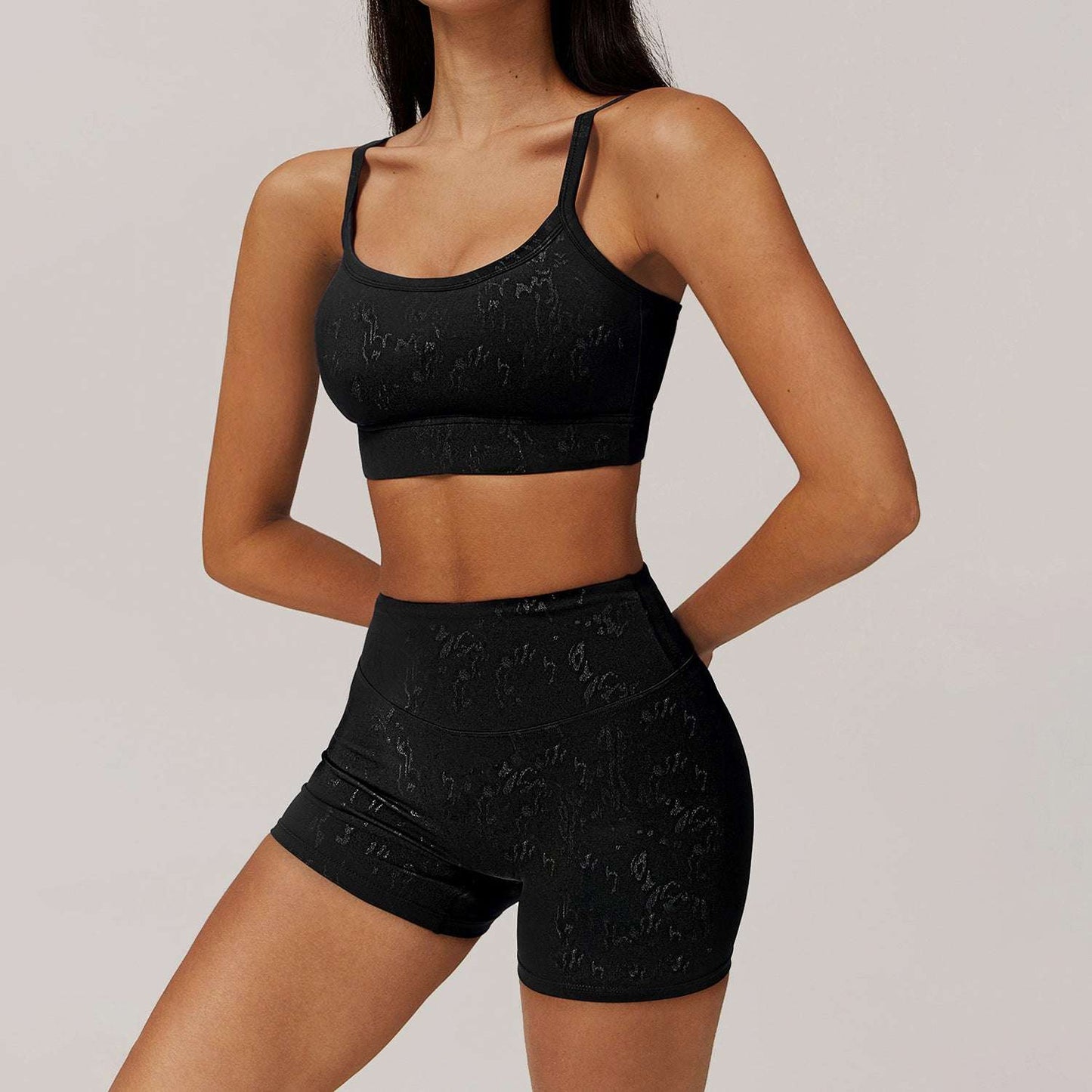 Premium Black Shorts Bra