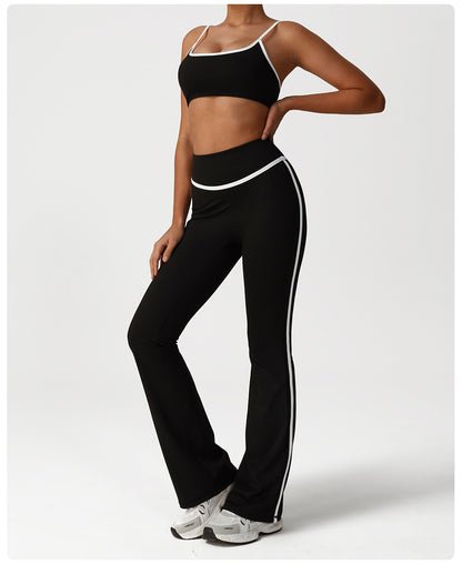 Trousers with contrast trim