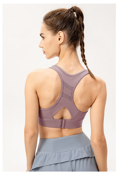 Cut out back sports bra
