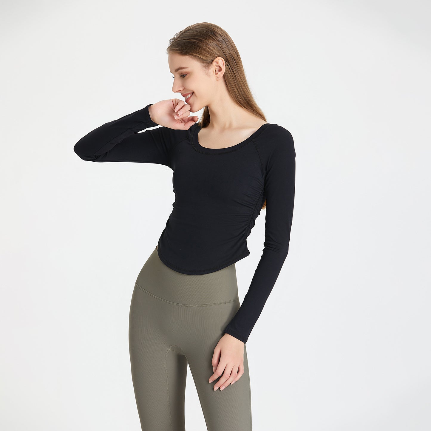 Full sleeve cropped top