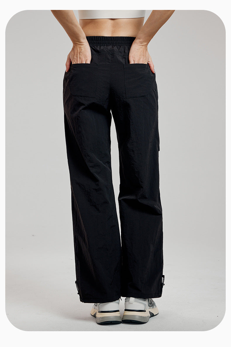 Straight leg  trousers with pockets