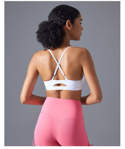 Cross backs sports bra