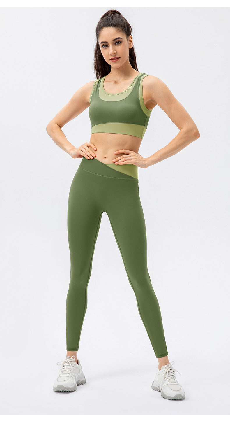 Two piece matching bra & leggings set