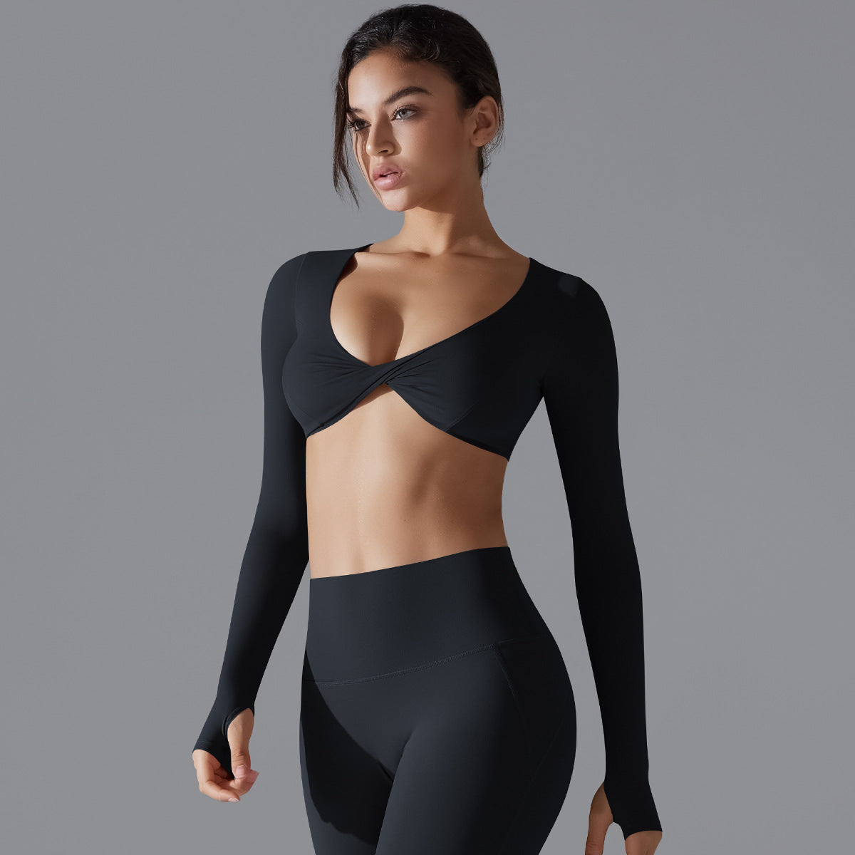 Twisted front full sleeve top