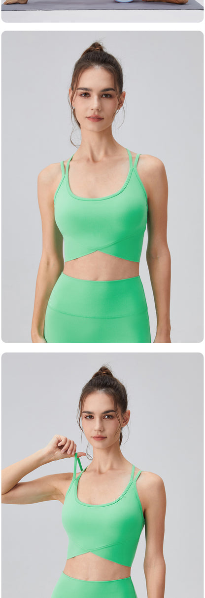 Double strap sports bra