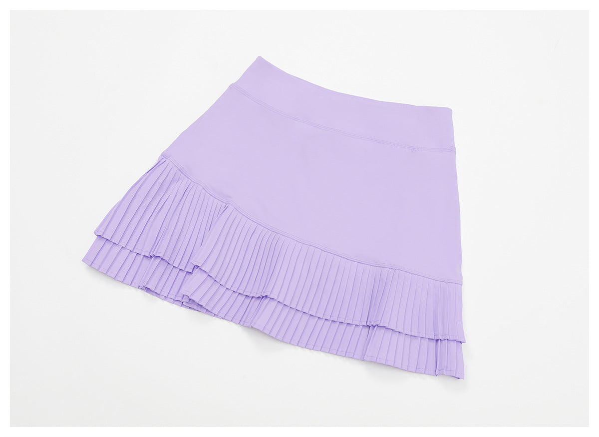 Pleated tennis skort