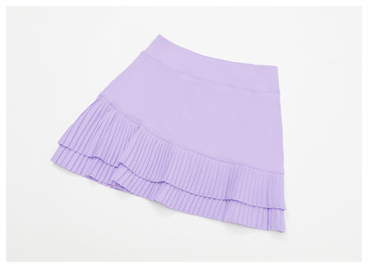Pleated tennis skort
