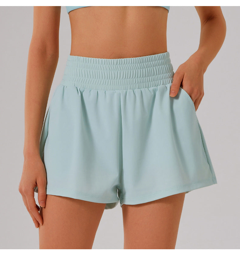 Quick dry running shorts with pockets