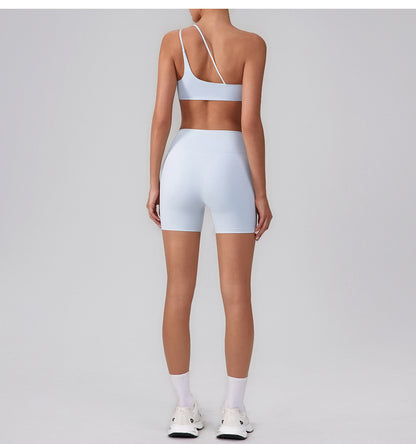 One shoulder sports bra