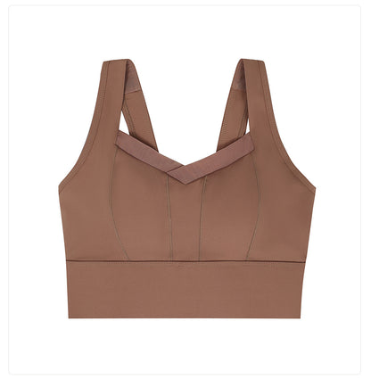 Cut out back sports bra