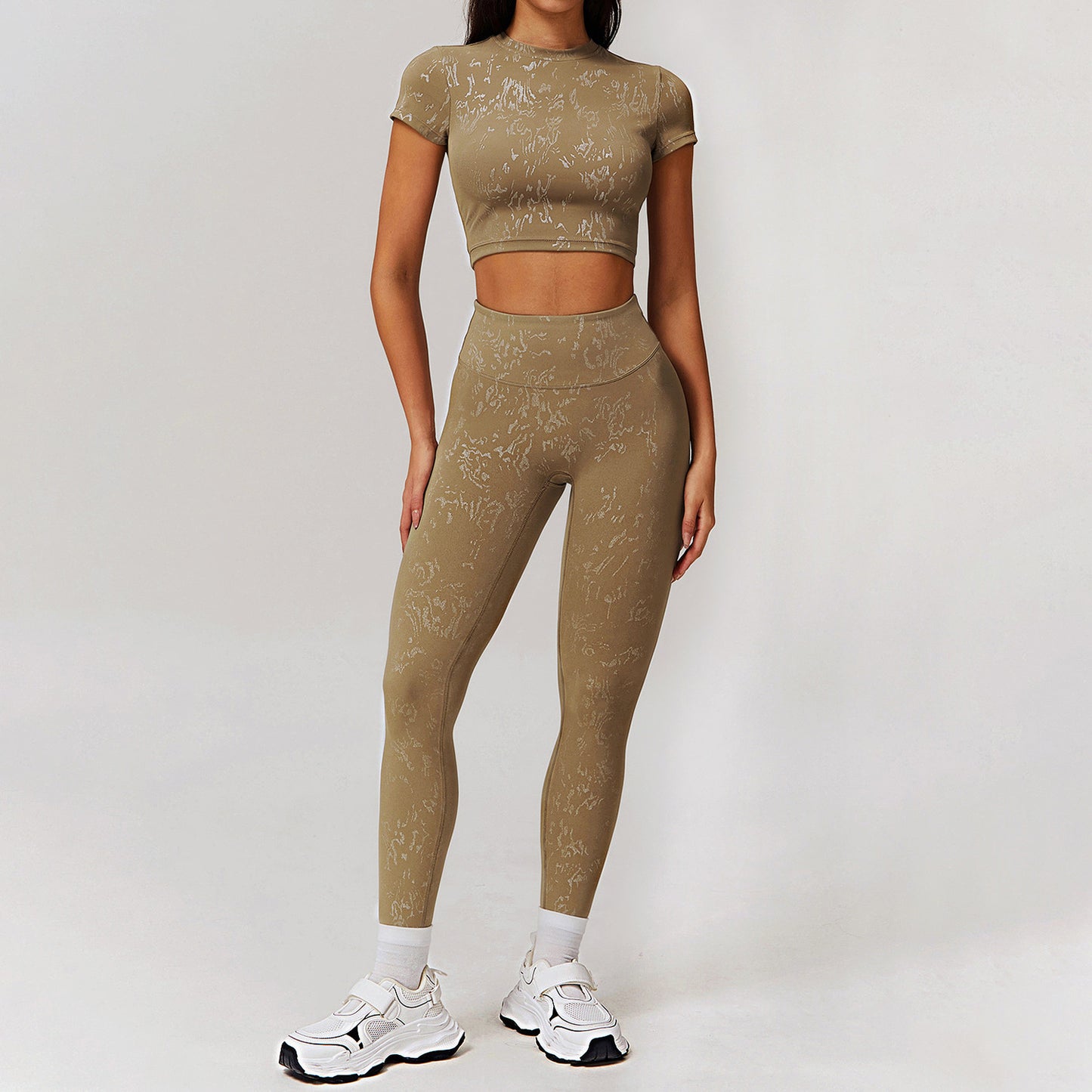 Caramel Mocha Trousers Short Sleeve