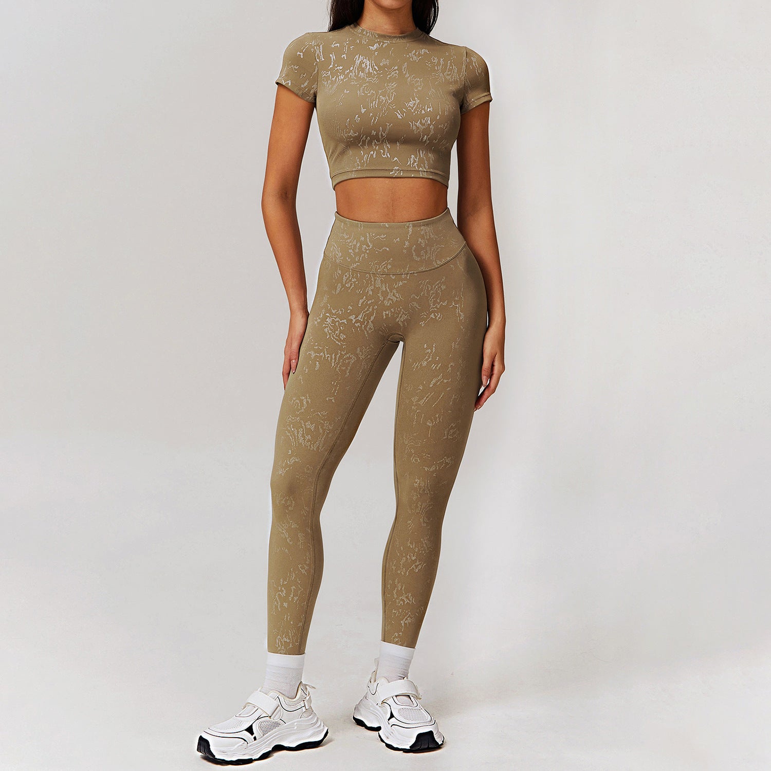 Caramel Mocha Trousers Short Sleeve