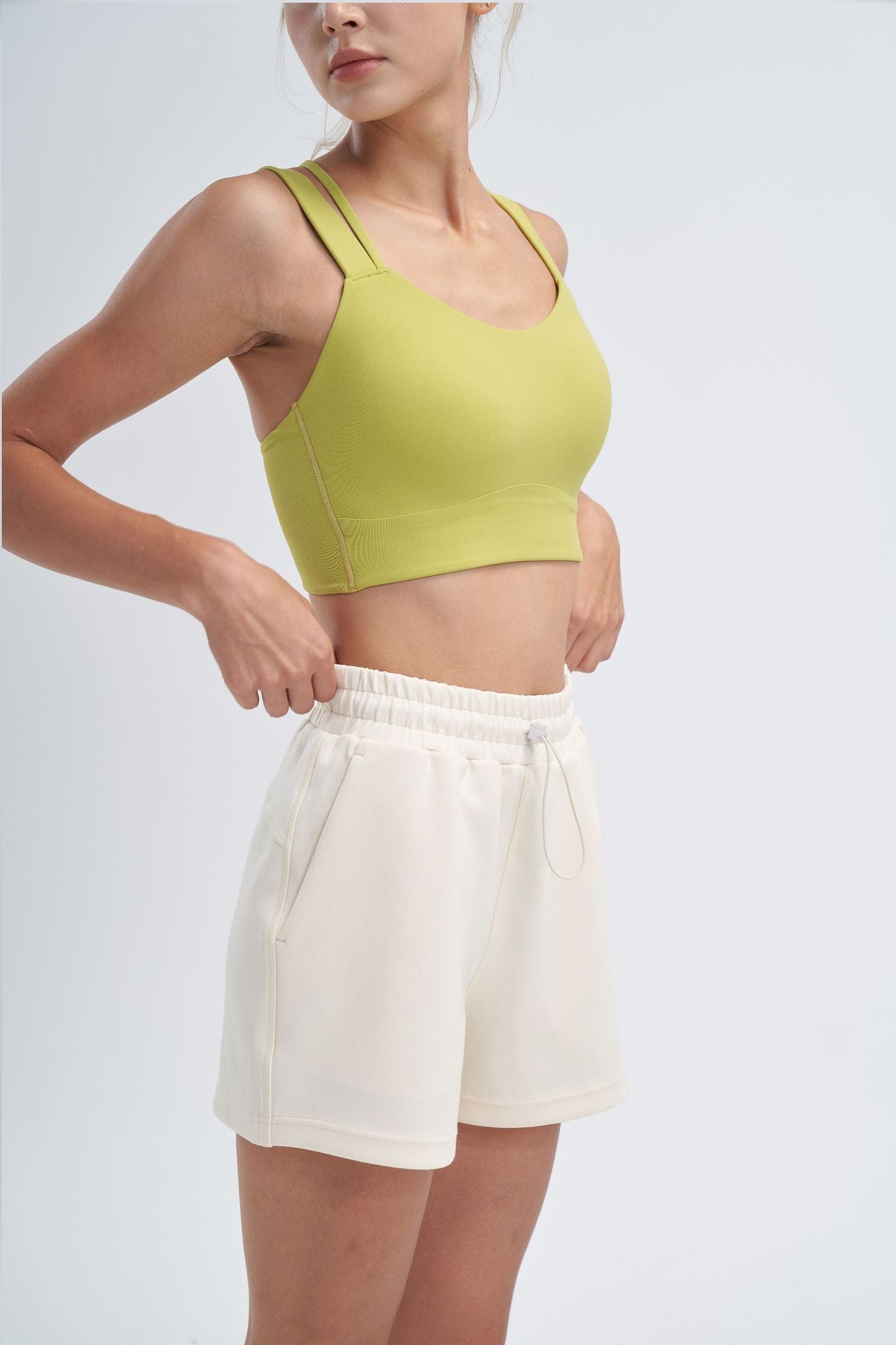 Cross back sports bra