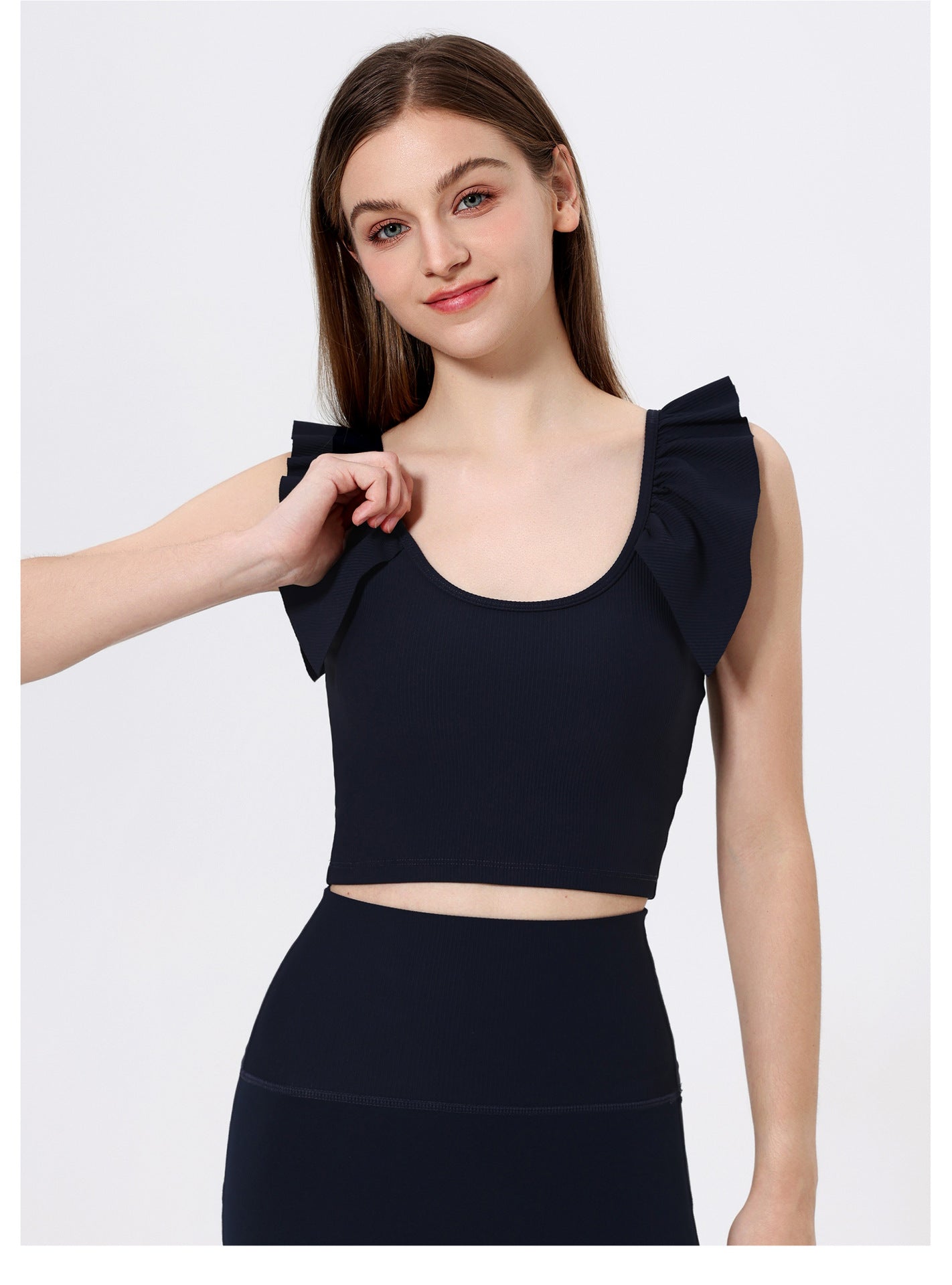 Ruffle sleeve top