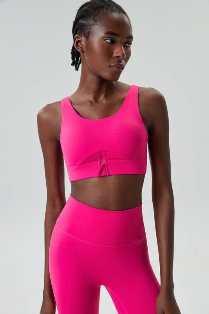 Seamless high support sports bra