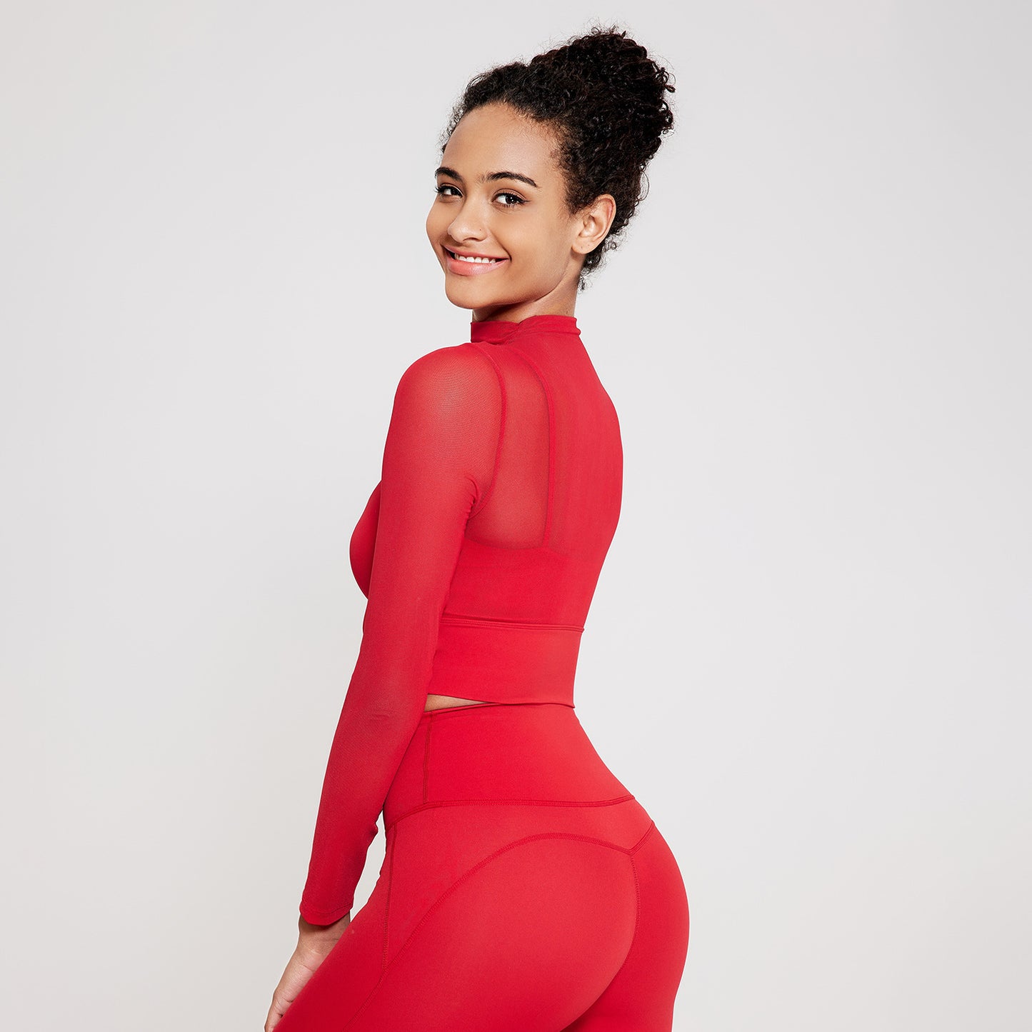 Turtleneck cropped top