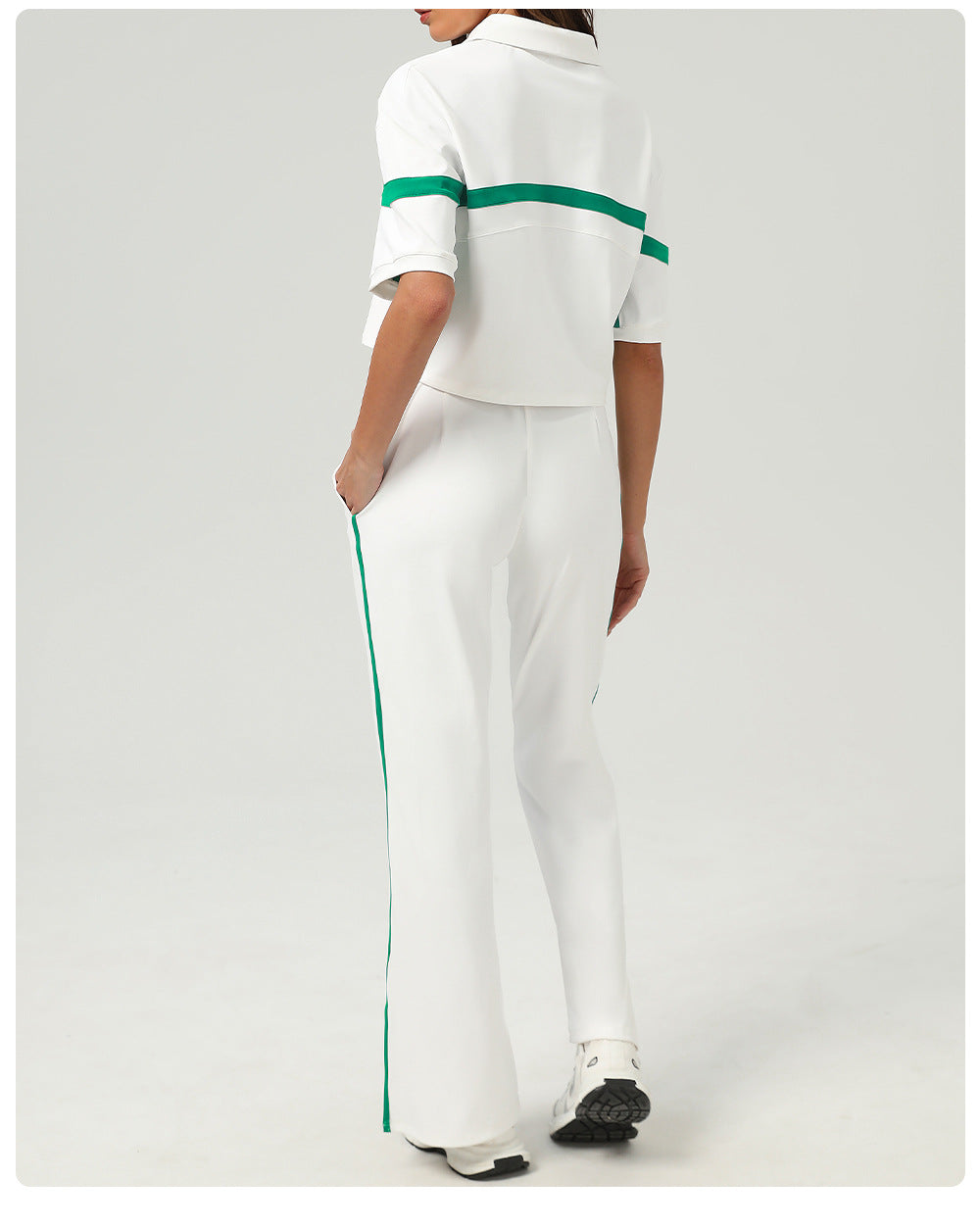 Contrast stripe T shirt