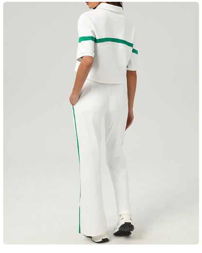 Contrast stripe T shirt